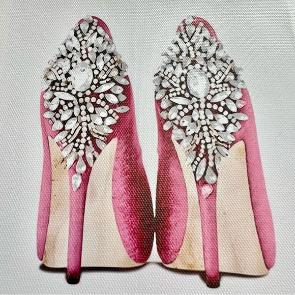 Bible Verse Pink Women’s Heels Canvas Framed Feminine Christian Artwork - Picture 8 of 8